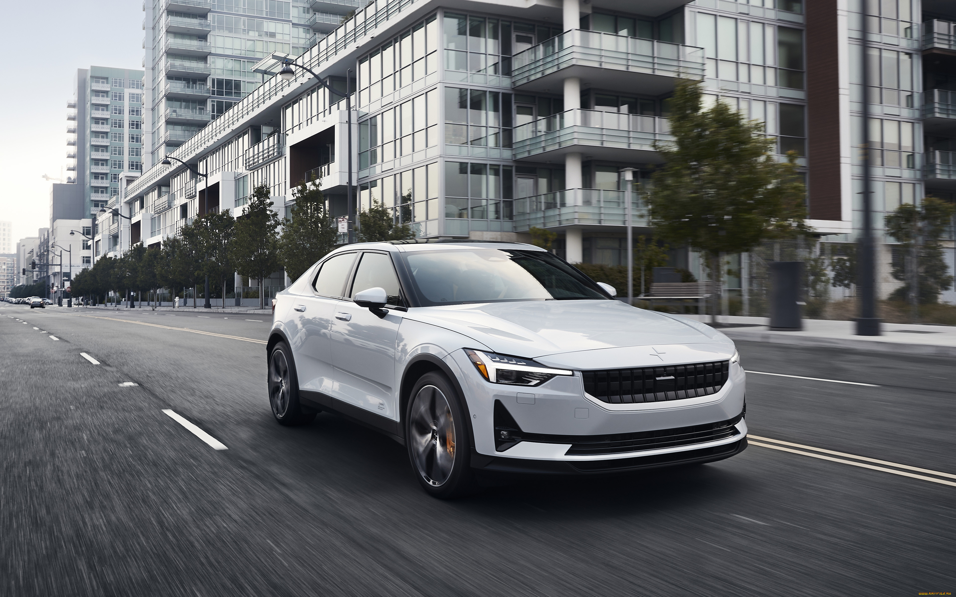 , polestar, 2021, 2, 4k, , , , , , , , volvo, , 